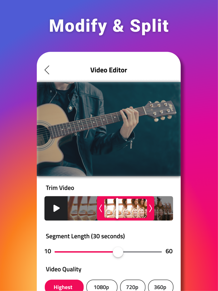 Video Splitter - Reel Maker