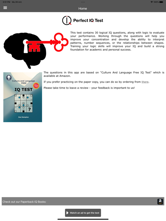 Screenshot #4 pour Perfect IQ Test