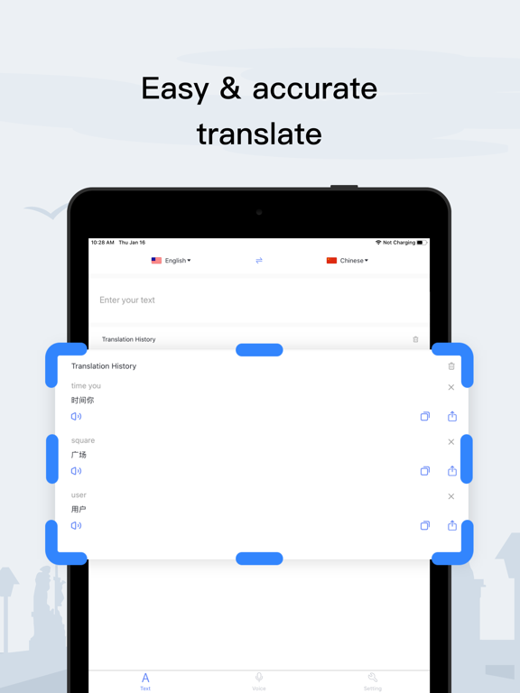 Insta Translate-translator iPad screenshot 4 - Reference app