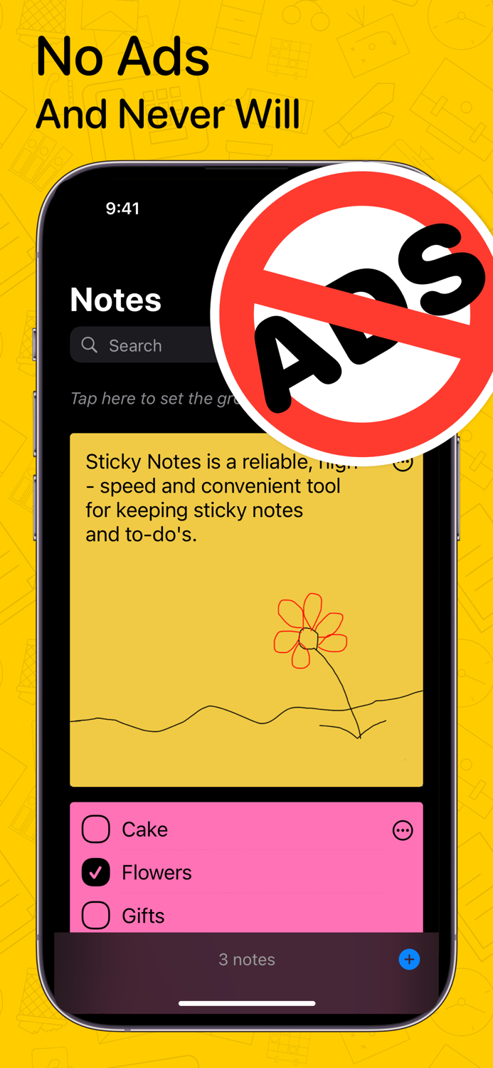 Sticky Note Widget. Stickies