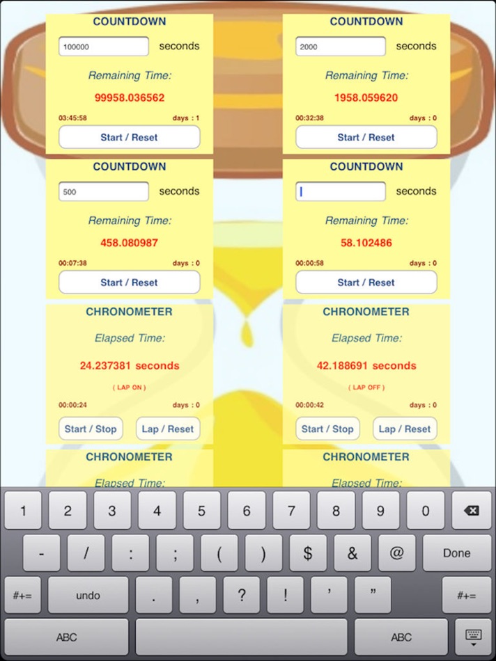 #2. Chronometer and Countdown HD (iOS) 来自: Gianluca Natalini