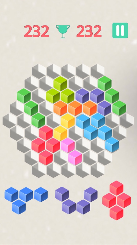 #5. 1010: Hexa Block (iOS) By: GameZen, Inc.