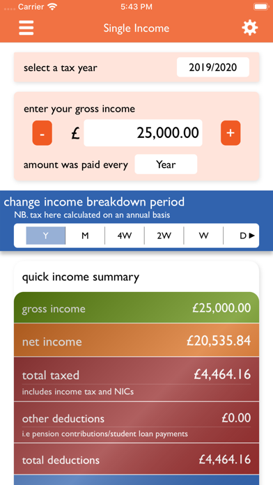 UK Tax Calculators 2024-2025 Screenshot