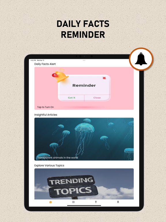 Daily Random Facts, Cool Facts iPad screenshot 6 - Entertainment app