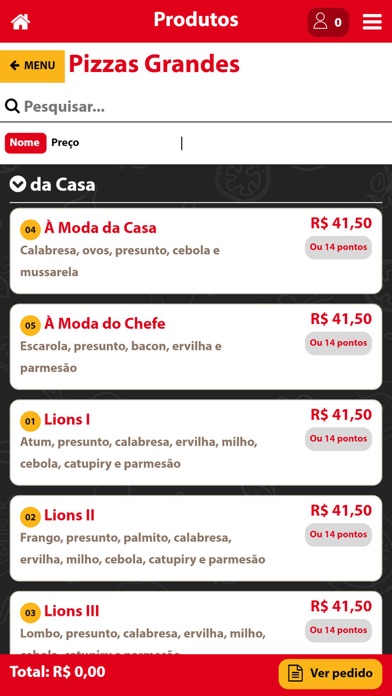 Pizzaria e Esfiharia Lions Screenshot