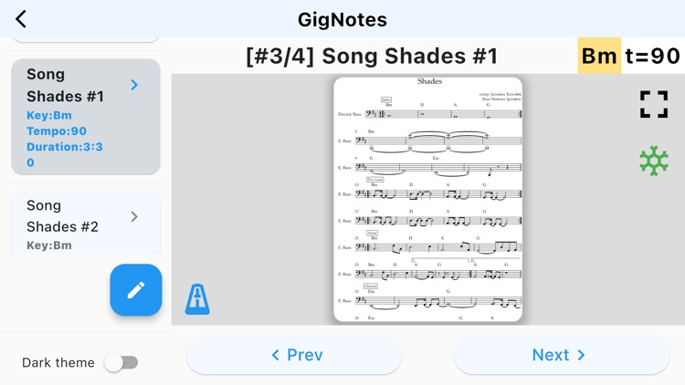 GigNotes Music Setlist Manager screenshot-8