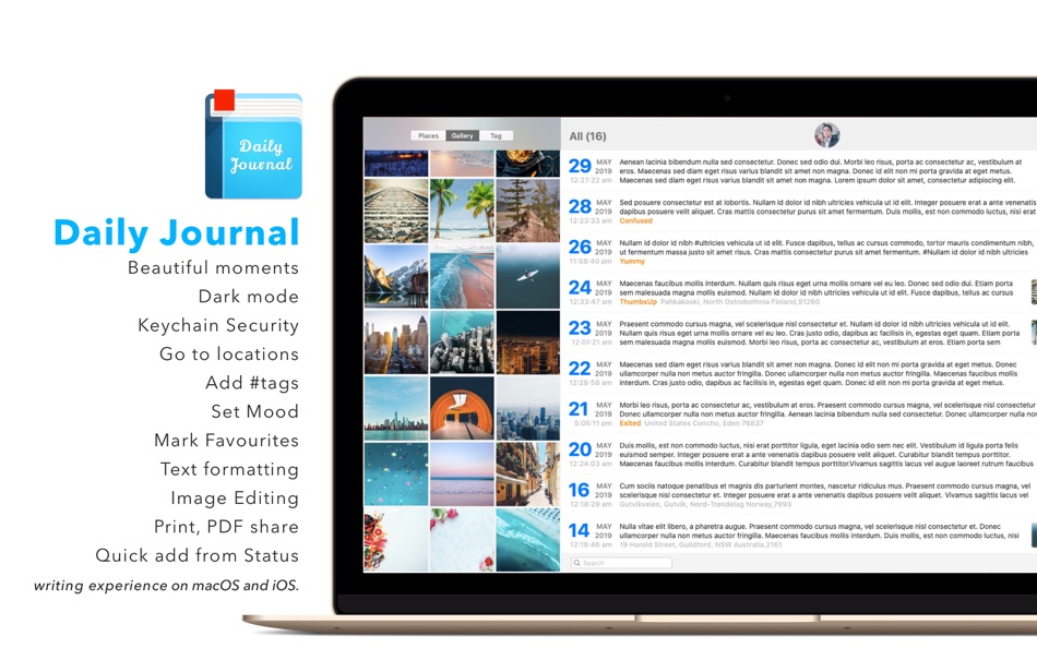 #1. Daily Journal (macOS) โดย: Sudip Bag