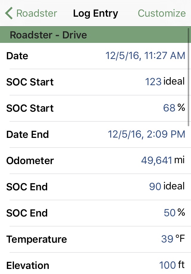 EV Logger screenshot 3