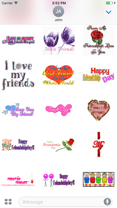 Screenshot #3 pour Friendship Day GIF Stickers