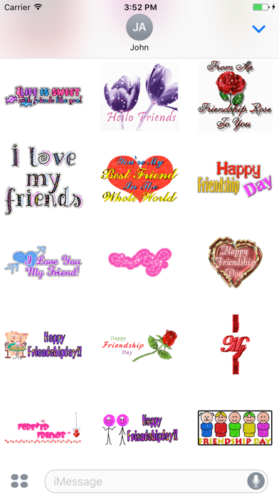 Friendship Day GIF Stickers Screenshot