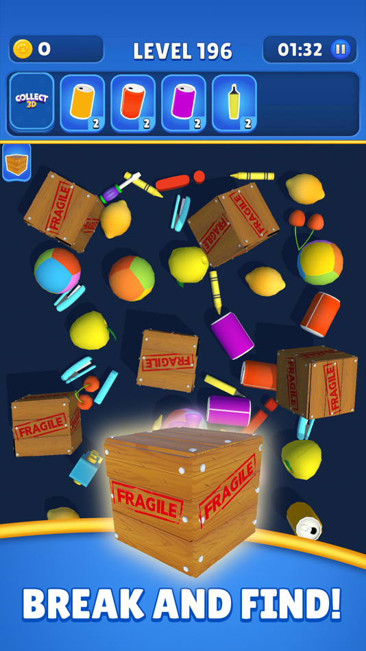 #5. Collect 3D - Find Match Items (iOS) Podle: Connectinno
