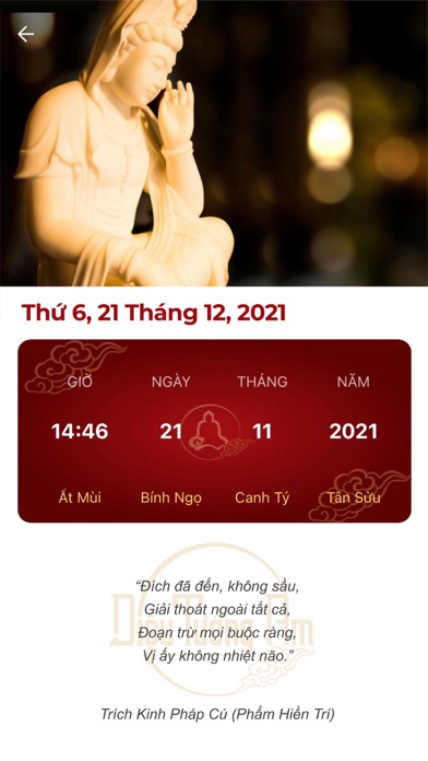 Lịch Phật Giáo DTA Screenshot