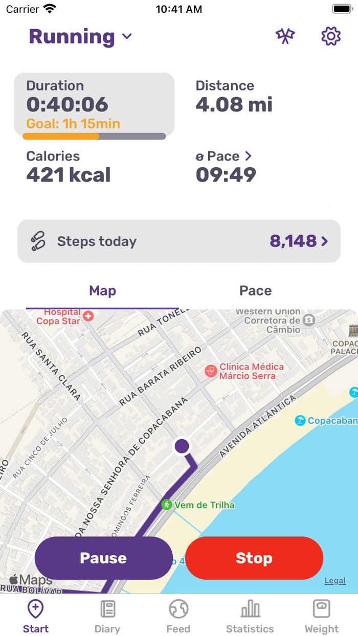 FITAPP Distance and Run Tracker
