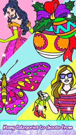 Game screenshot Glitter Color By Number Pages apk