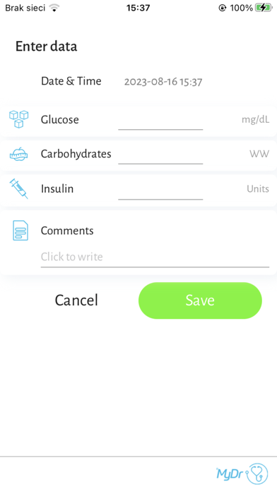 Screenshot 3 of MyDr Diabetology App