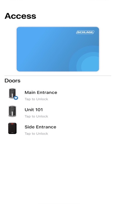 Schlage Mobile Access Screenshot