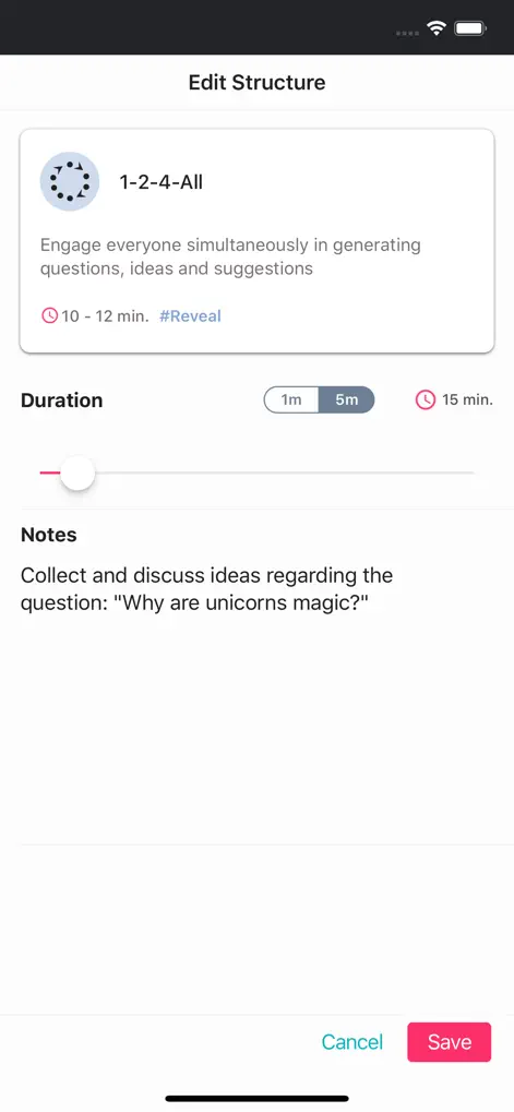 Liberating Structures - Productivity App | MWM