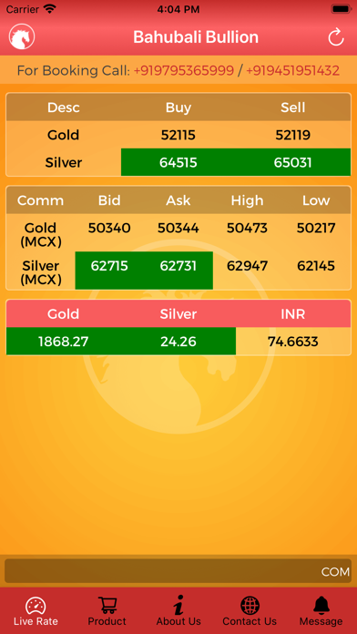 Bahubali Bullion Screenshot