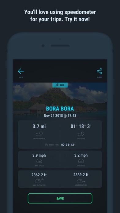 GPS Speedometer + Screenshot