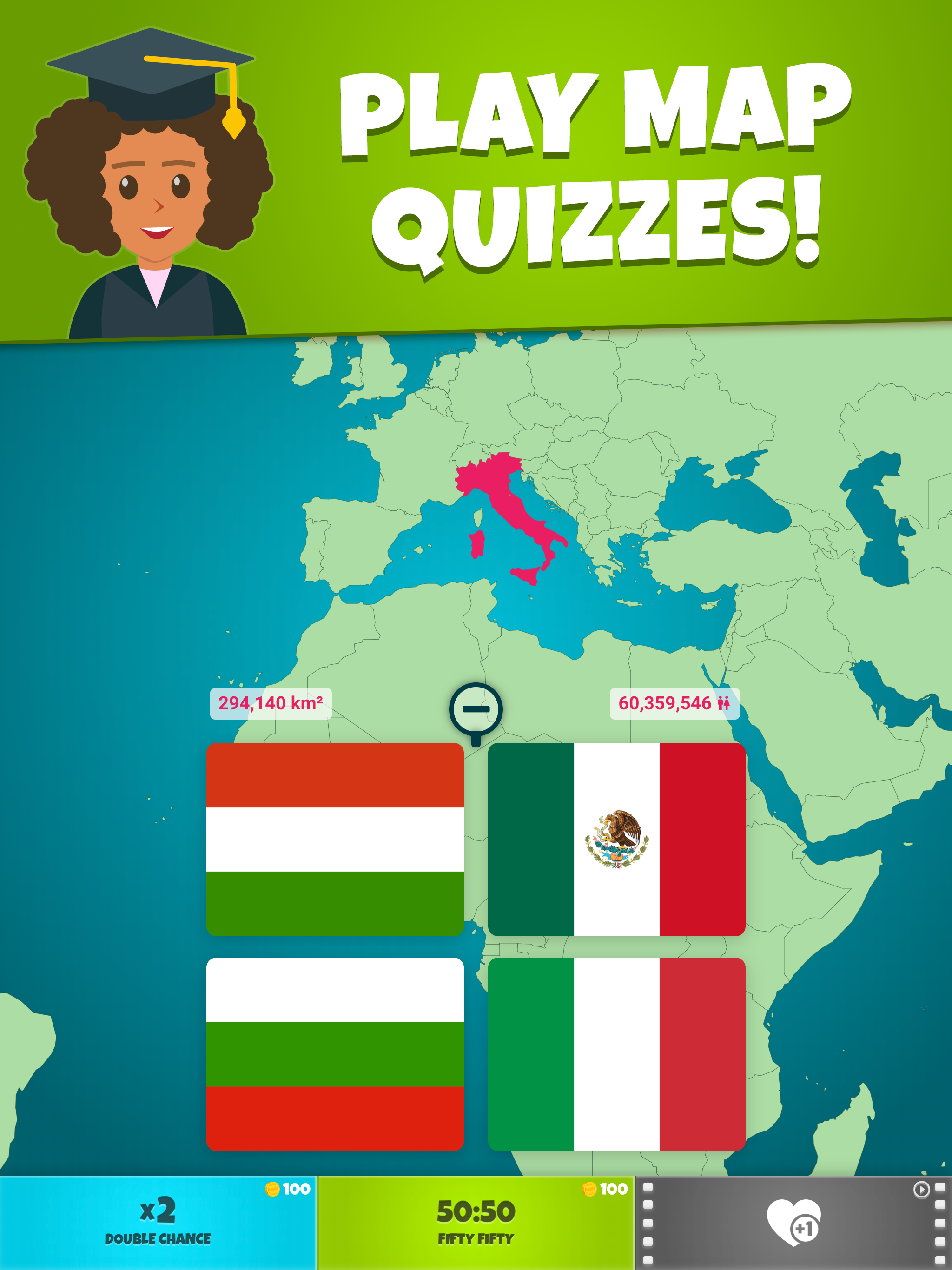 Flags 2: Map - Geography Quiz screenshot 8