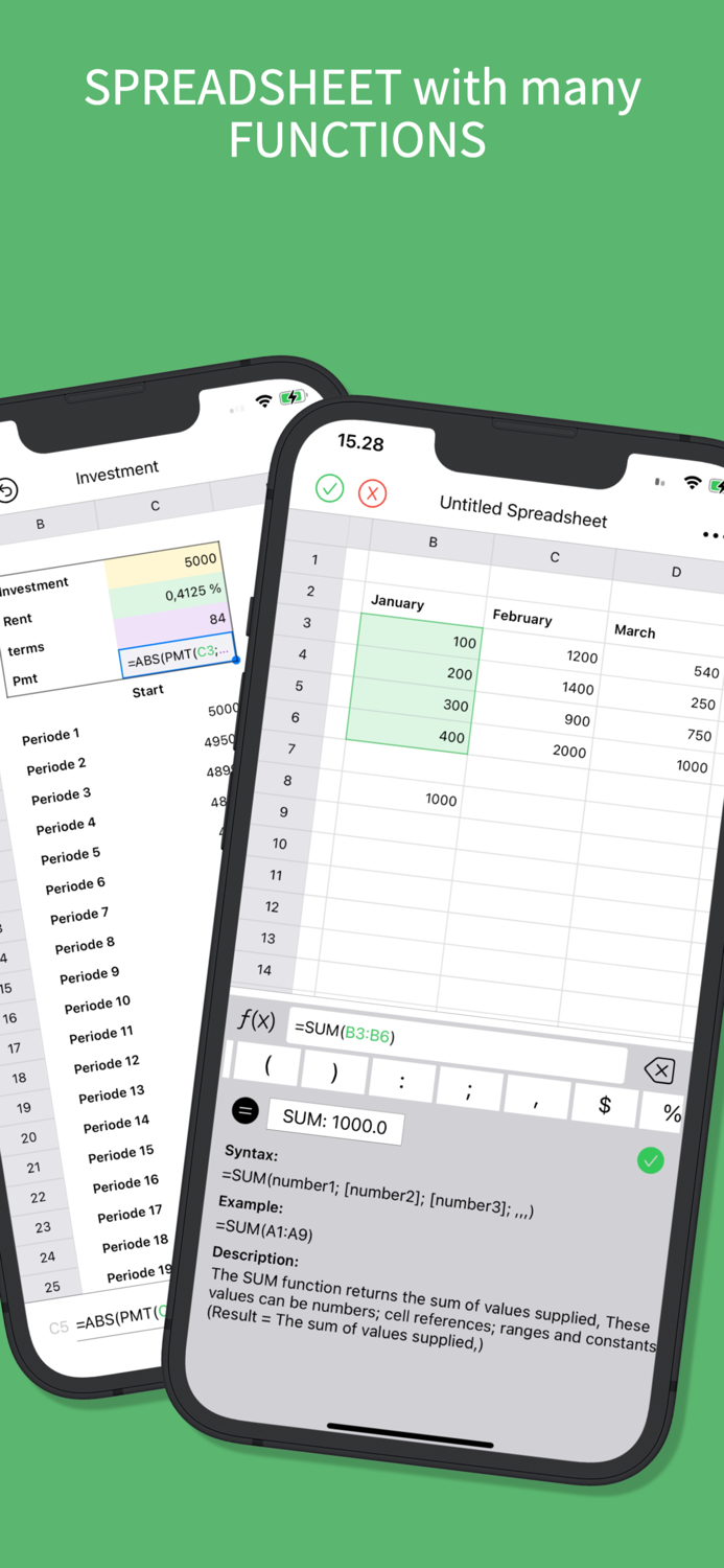 The Spreadsheet App.