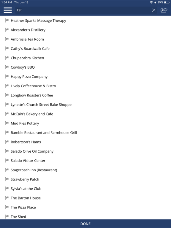 Visit Salado Texas! iPad screenshot 10 - Travel app