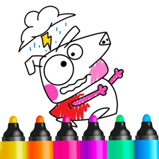 Cute Piggy : Coloring iOS App