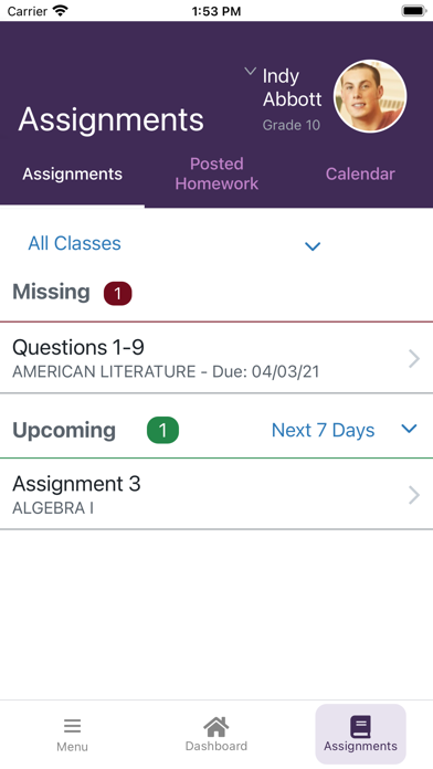 ProgressBook Parent/Student Screenshot