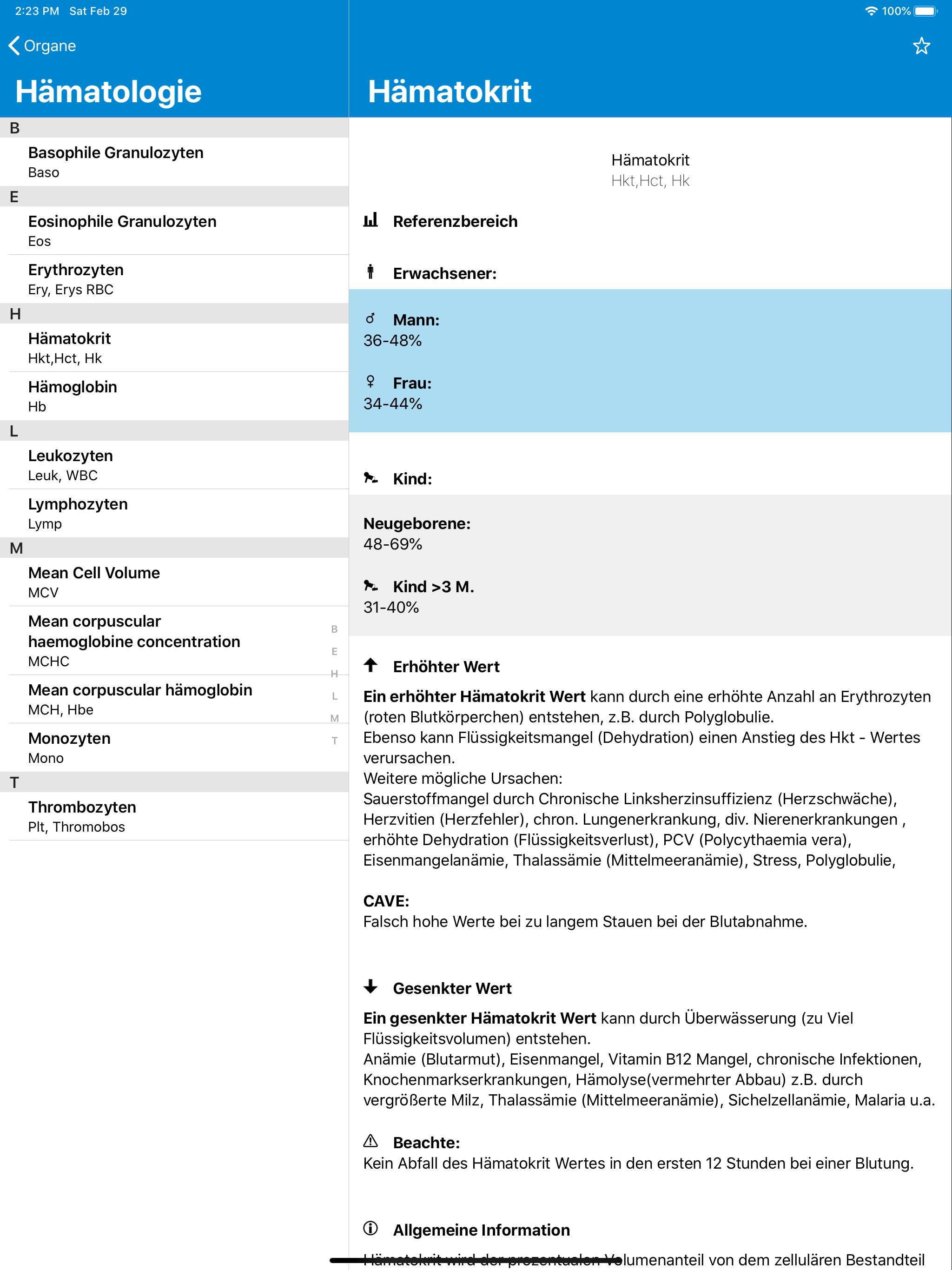 Laborwerte Pro