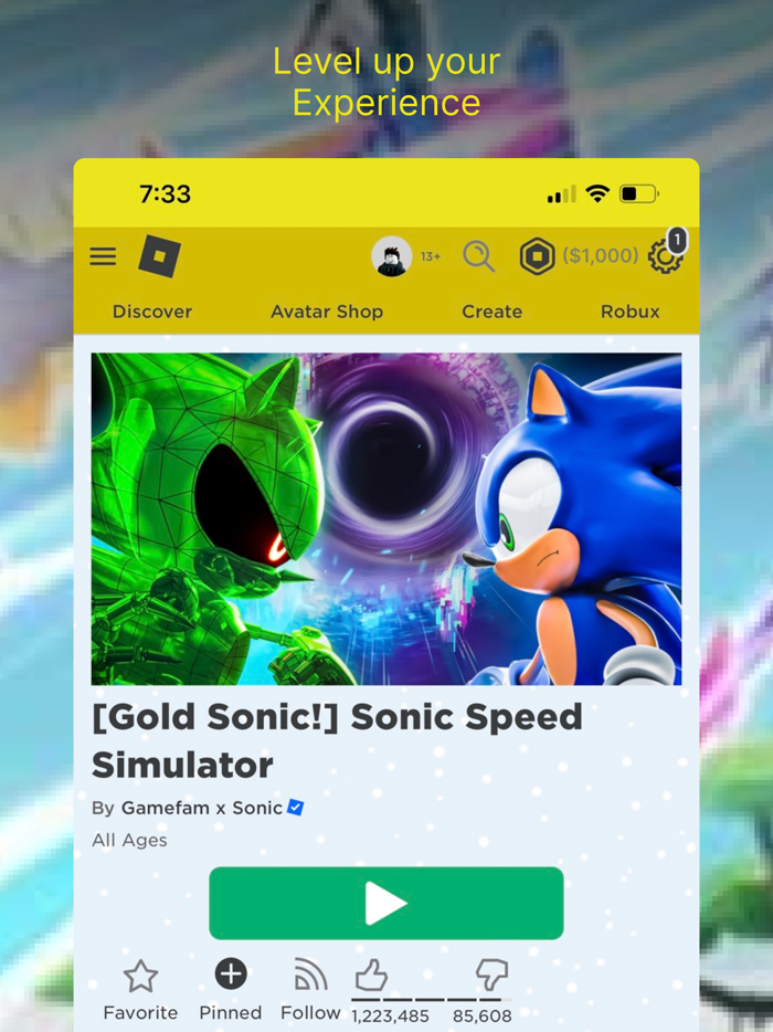 Rofile Experience for Roblox