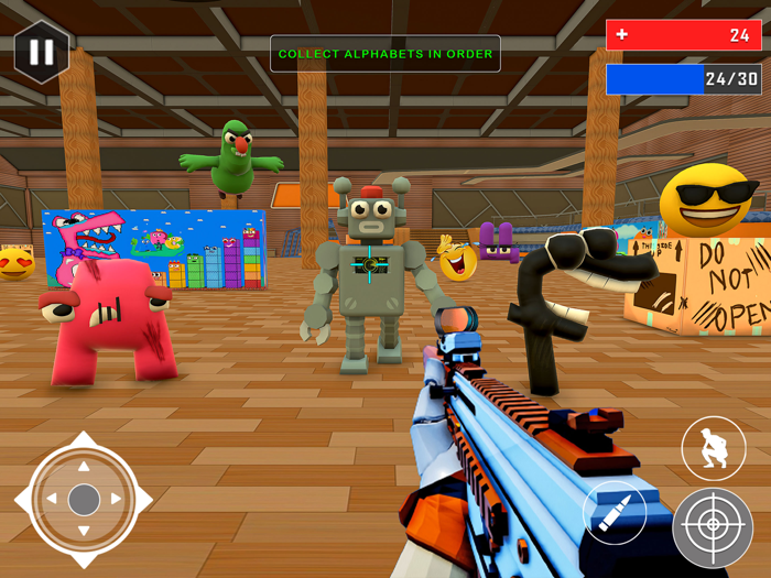 Alphabet Gun Shooting Games 3D