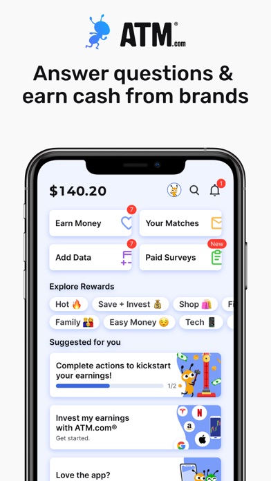 ATM: Play, Survey, Earn Cash Screenshot