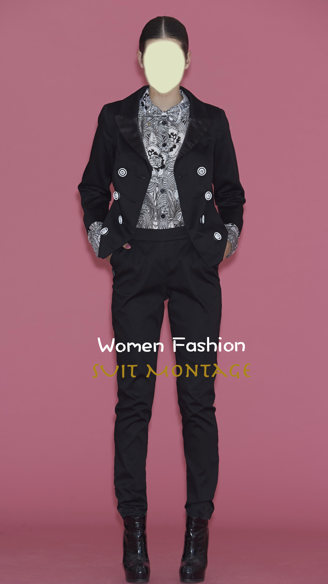 Women Fashion Suit Montage