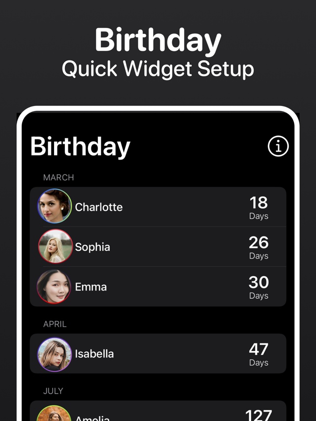 ‎Birthday Reminder Widget ++ 17 Screenshot