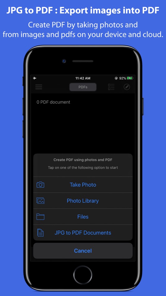 #1. JPG to PDF (iOS) Por: RootRise Technologies Pvt. Ltd.