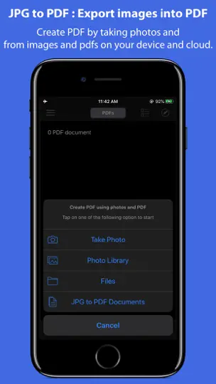 Screenshot von JPG To PDF auf dem iPhone 1