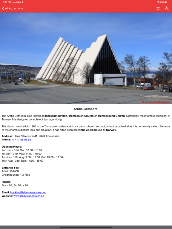 Tromsø City Guide iPad screenshot