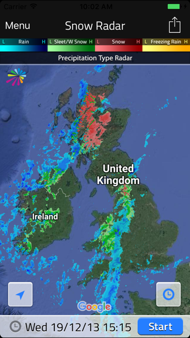 Screenshot #2 pour UK Snow Radar