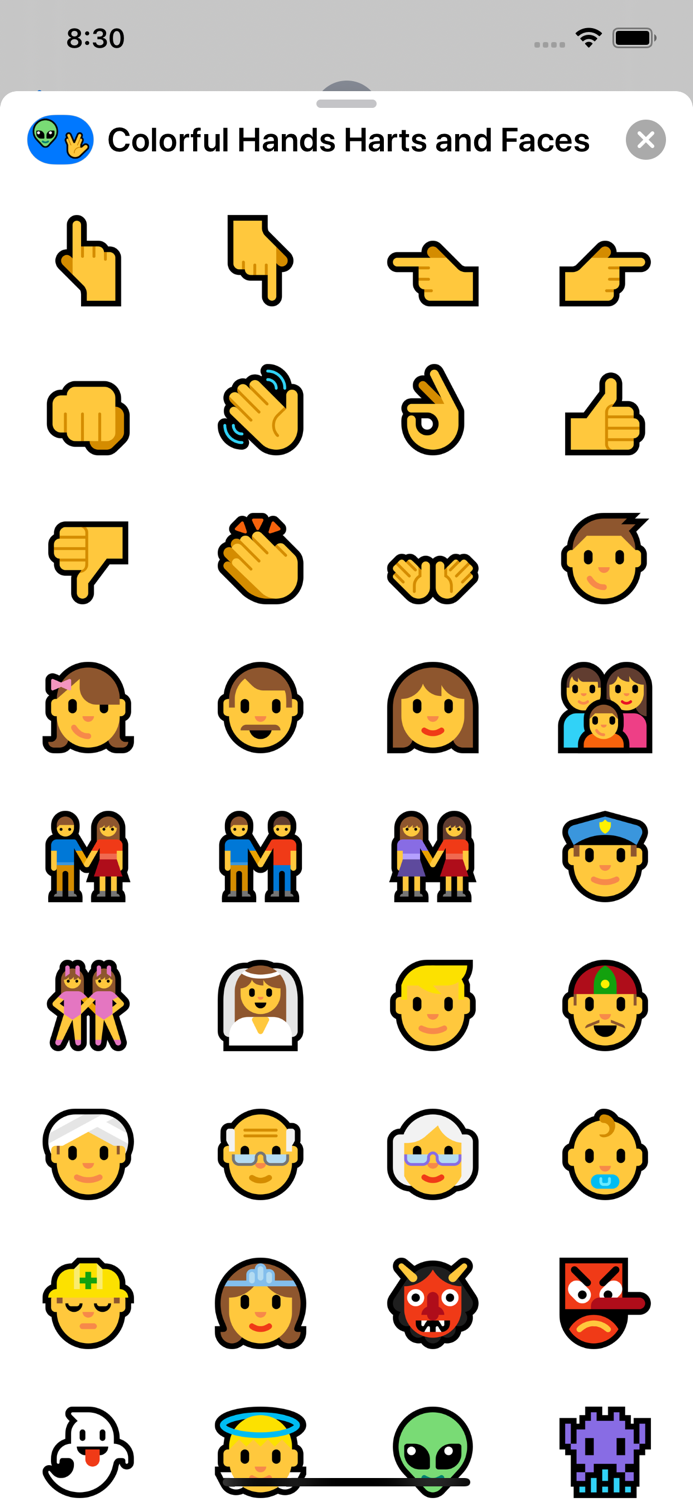 Colorful Hands Harts and Faces