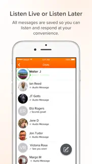 voxer walkie talkie messenger iphone screenshot 2