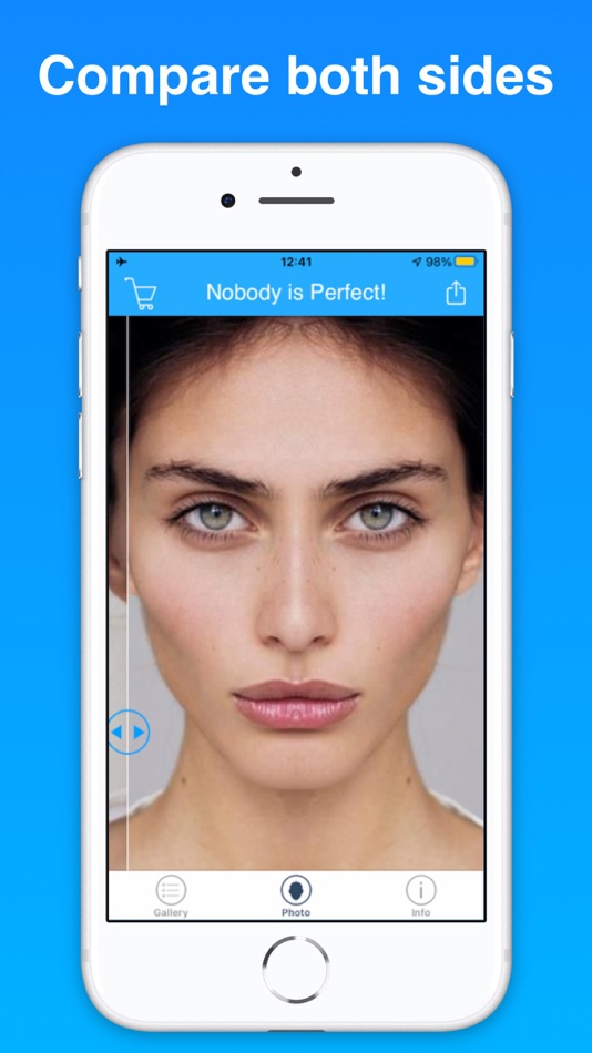 #3. Face Symmetry:nobody's perfect (iOS) Podle: Gaetano La Delfa