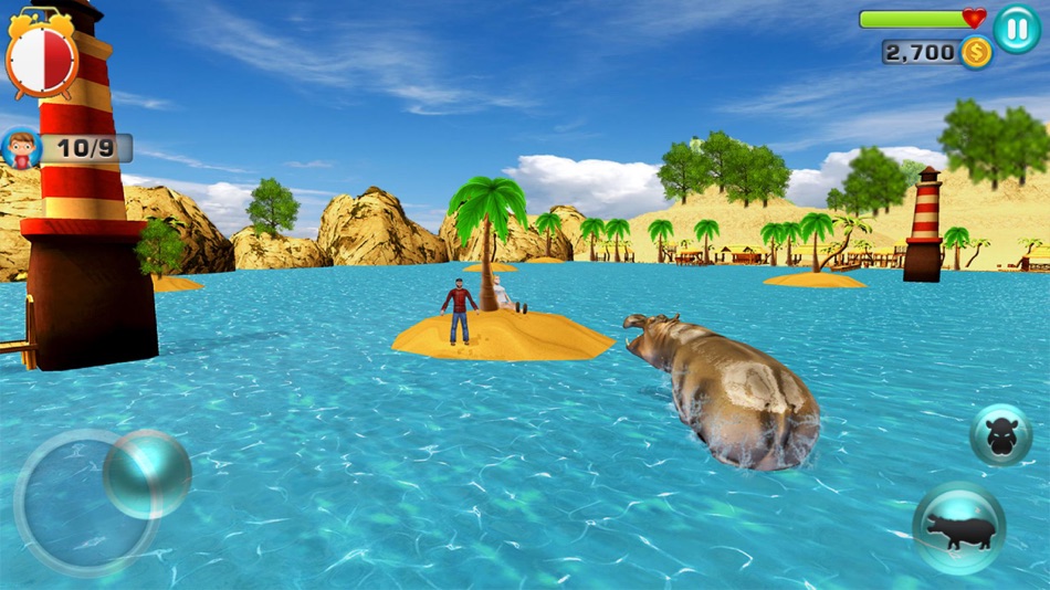#5. Hungry Hippo Attack Simulator (iOS) 由: PLASMA IT SOLUTIONS