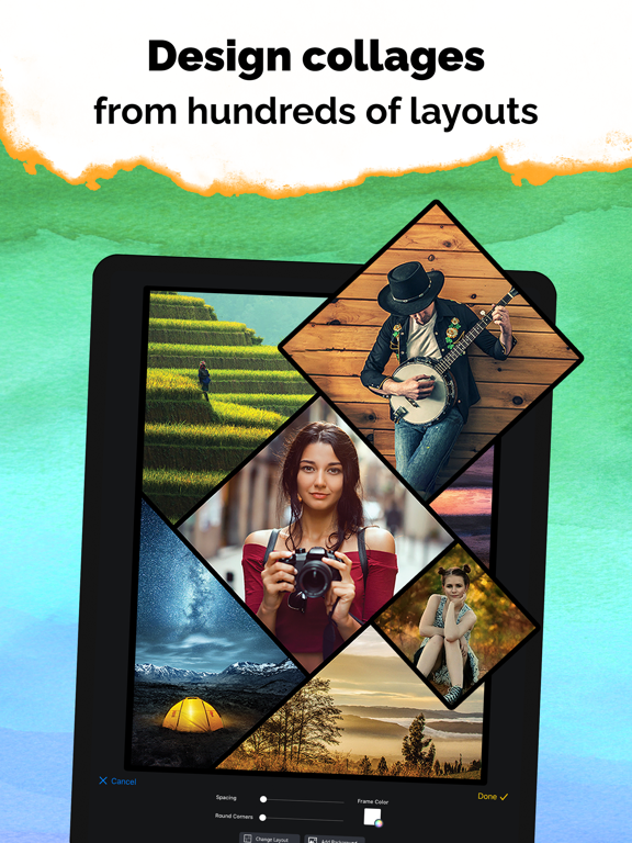 piZap: Design & Edit Photos iPad app afbeelding 5