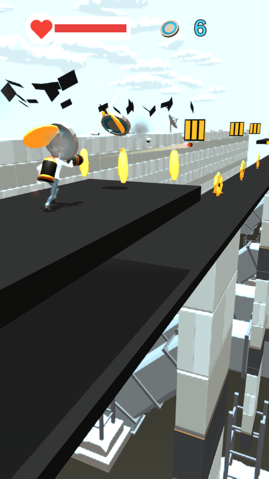 #5. Rocket Man Run (iOS) 由: Henrique Silva