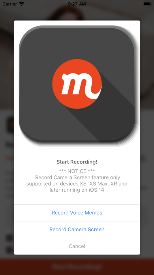 #3. Screen Recorder - Cam & Voice (iOS) By: Mobizens