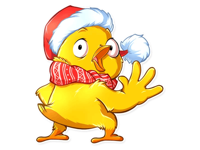 Christmas Chicken Chuu Sticker