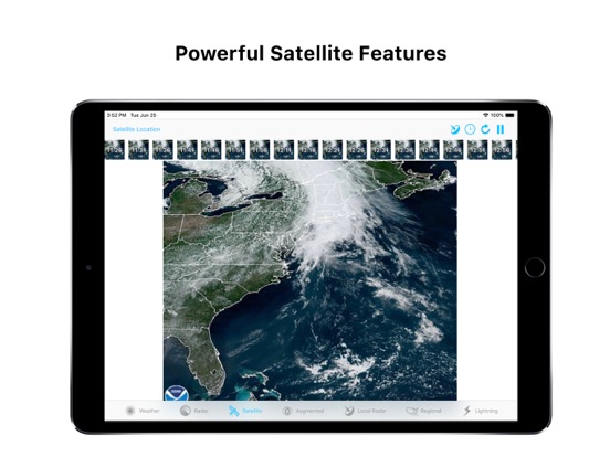 Radar AR Pro - Doppler Radar iPad screenshot 4 - Weather app