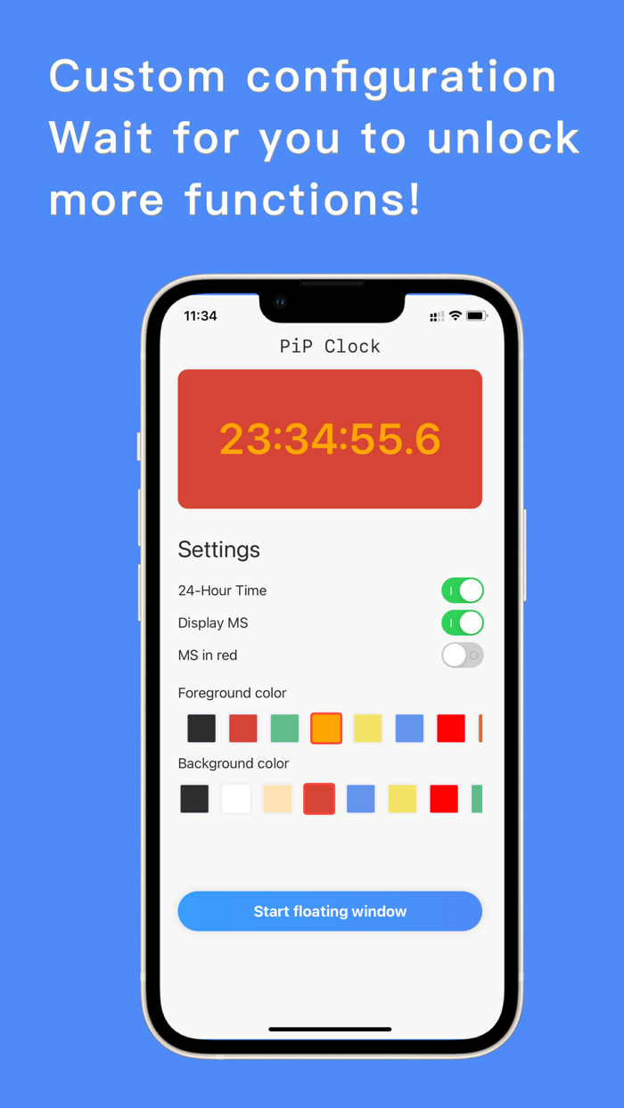 Floating Clock - Desktop time