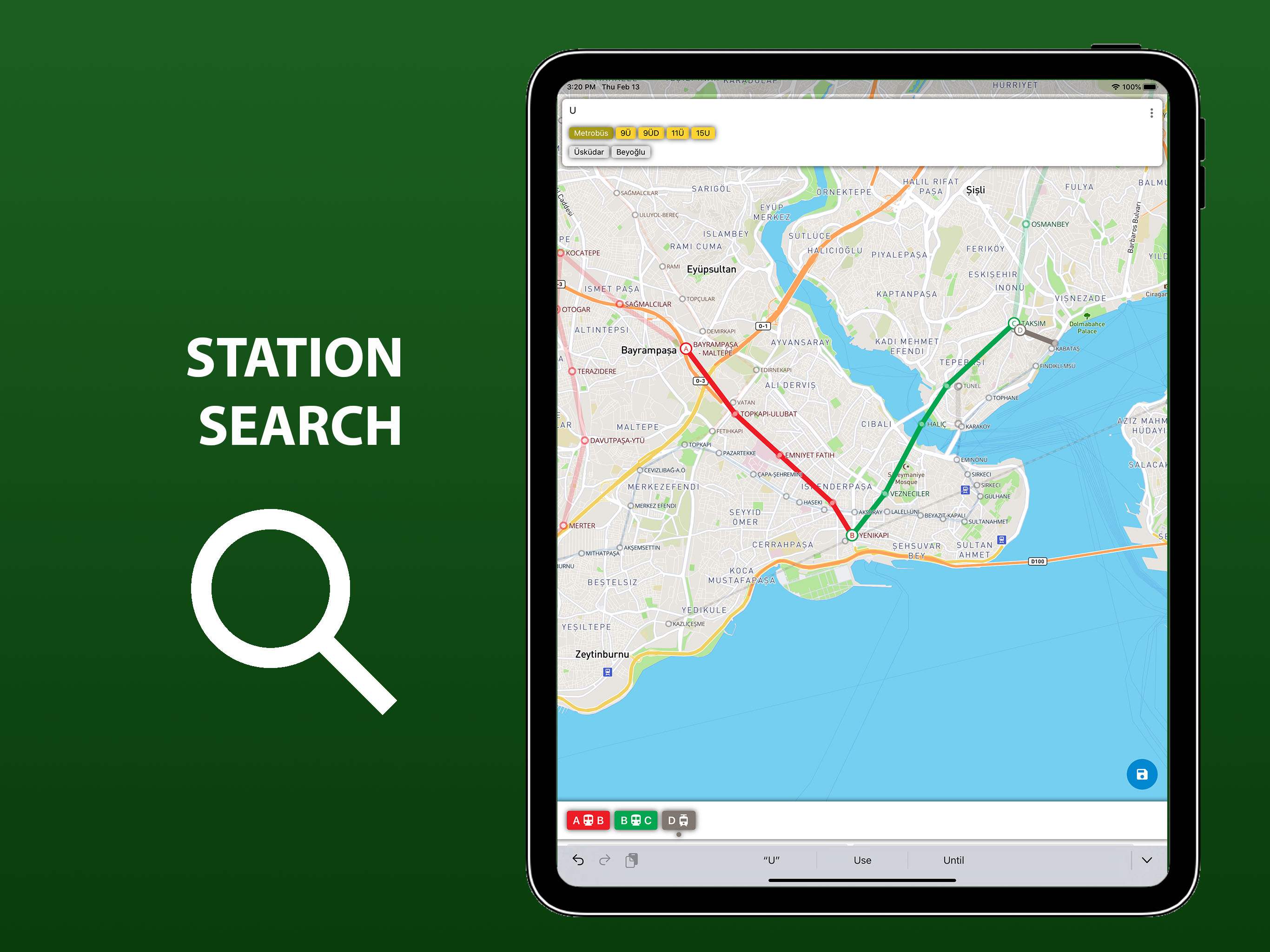 Public transport map Istanbul screenshot 11