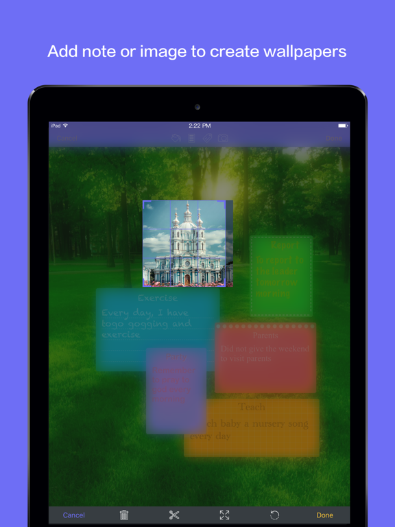 Screenshot #6 pour Sticky Note & Create Wallpaper
